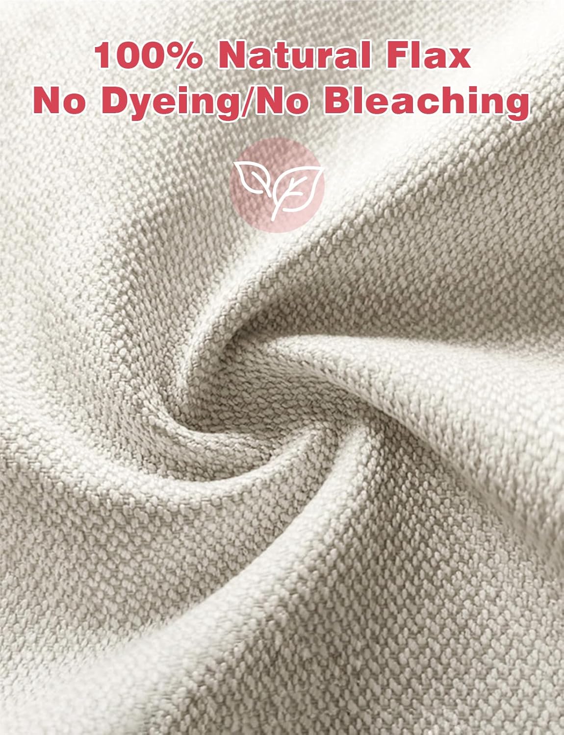 Mellbree Bakers Couche for Bread Dough, 100% Natural Flax Linen 35.5''x25.5''Heavy Duty Proofing Cloth for Bread Baking Extra Large Couche for Rolling Dough, 2Pack - Image 2